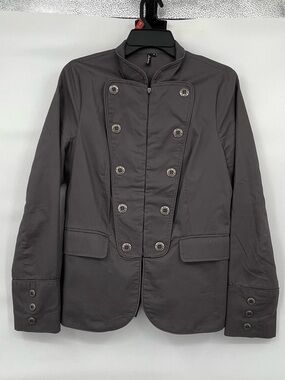 Ambition gray military steam punk jacket